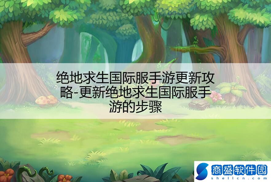 絕地求生國際服手游更新攻略-更新絕地求生國際服手游的步驟
