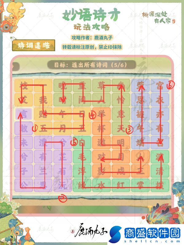 桃源深處有人家詩詞連珠