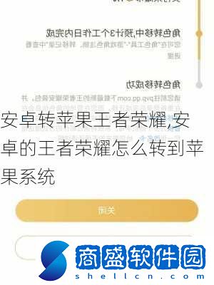 安卓轉蘋果王者榮耀