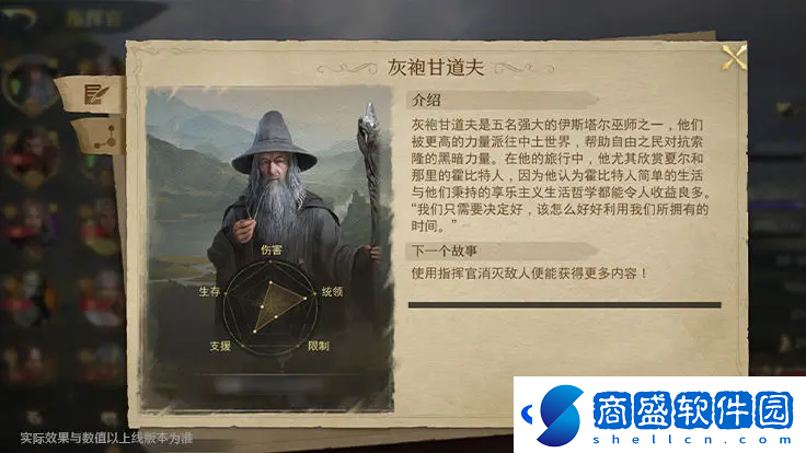 指環(huán)王紛爭(zhēng)灰袍甘道夫有什么技能